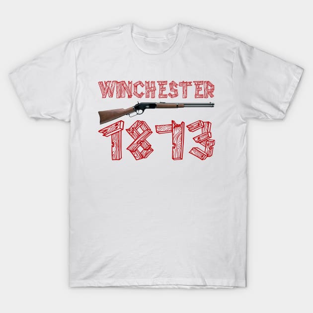 Winchester 1873 T-Shirt by Aim For The Face